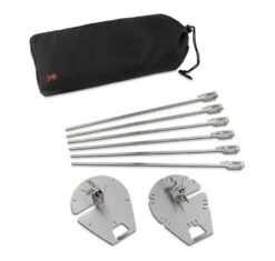 Weber Crafted Rotisserie Braadspiesenset 6 Weber Crafted Rotisserie Braadspiesenset -Weber BBQ Wereld 88886 weber crafted rotisserie braadspiesenset