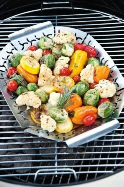 Weber® Grillkorf - Klein Model, Roestvrij Staal -Weber BBQ Wereld weber grillkorf klein model roestvrij staal 1615542879 l